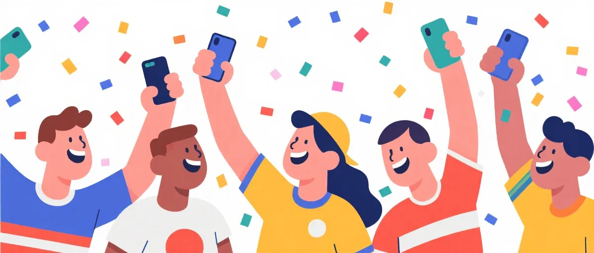 球迷们用手机体验南宫体育